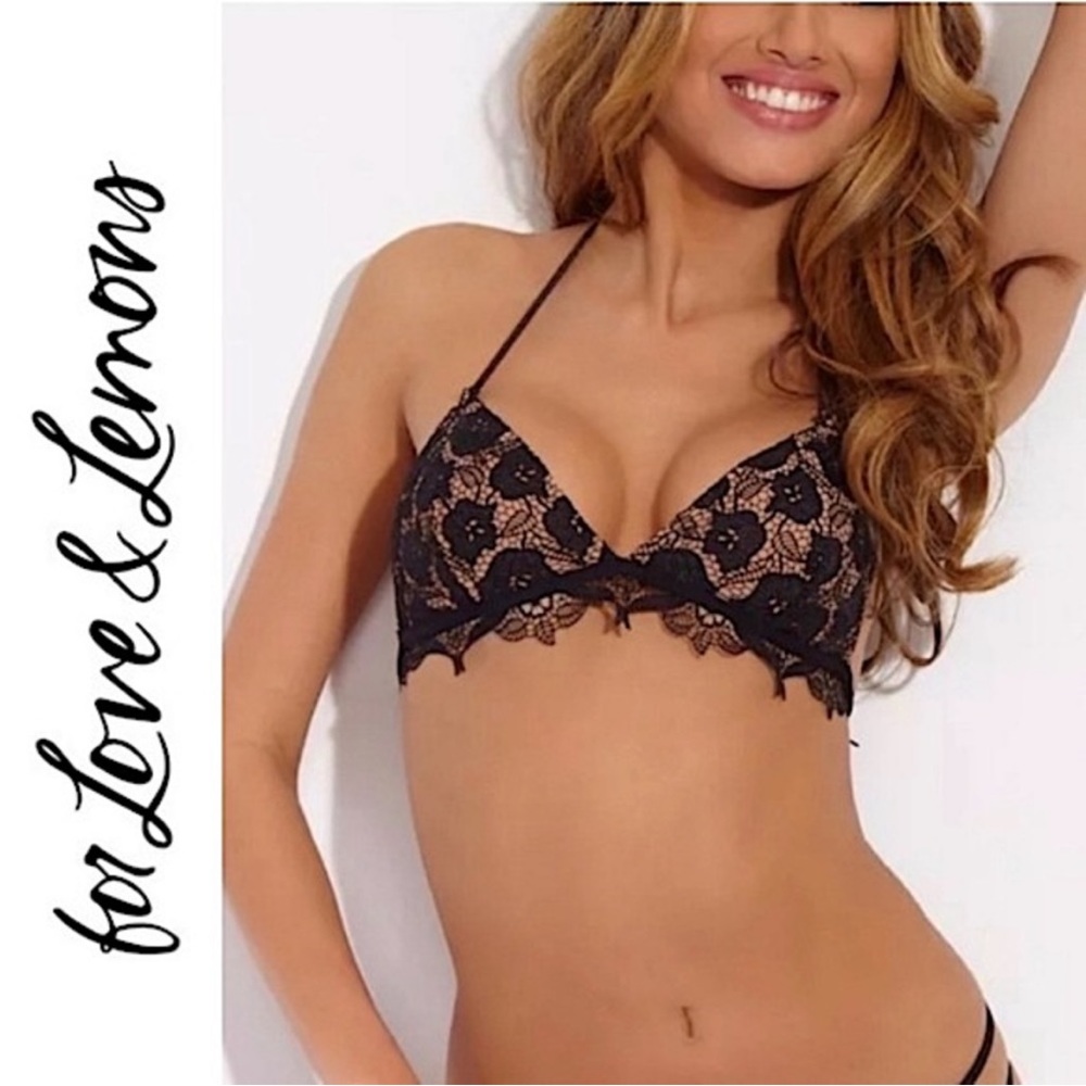 For Love and Lemons Corsica Lace Bikini Top